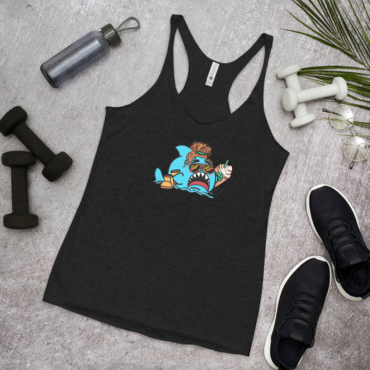 Basic Shark- Femme Racerback Tank