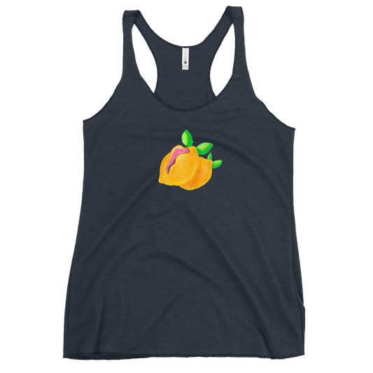 "Sour Puss" Lemon Vulva- Femme Racerback Tank
