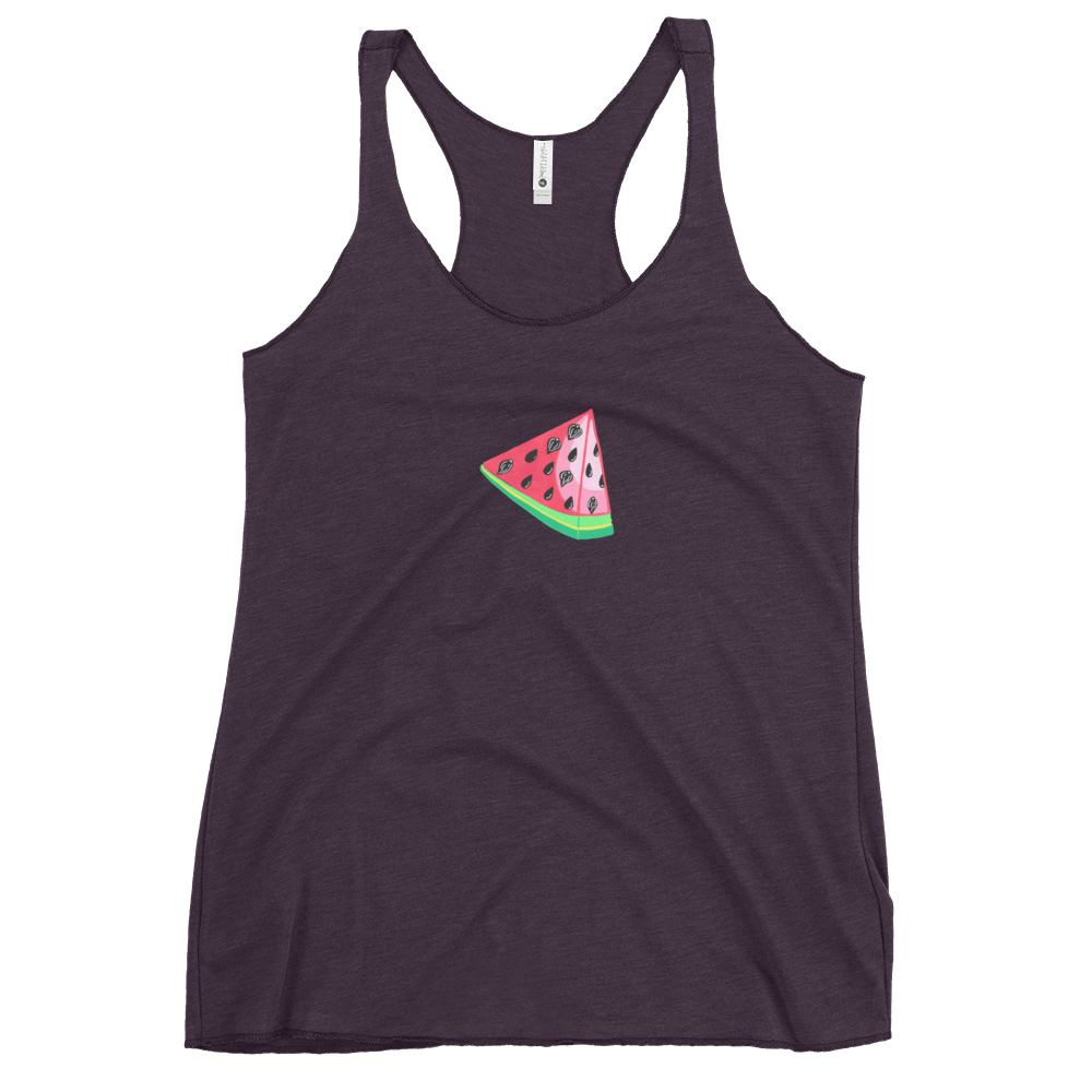 TWAT-ermelon! Watermelon Vulva- Femme Racerback Tank