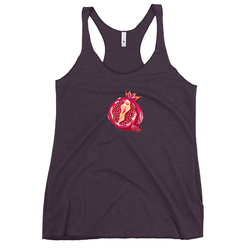Pomegranate Vulva- Femme Racerback Tank