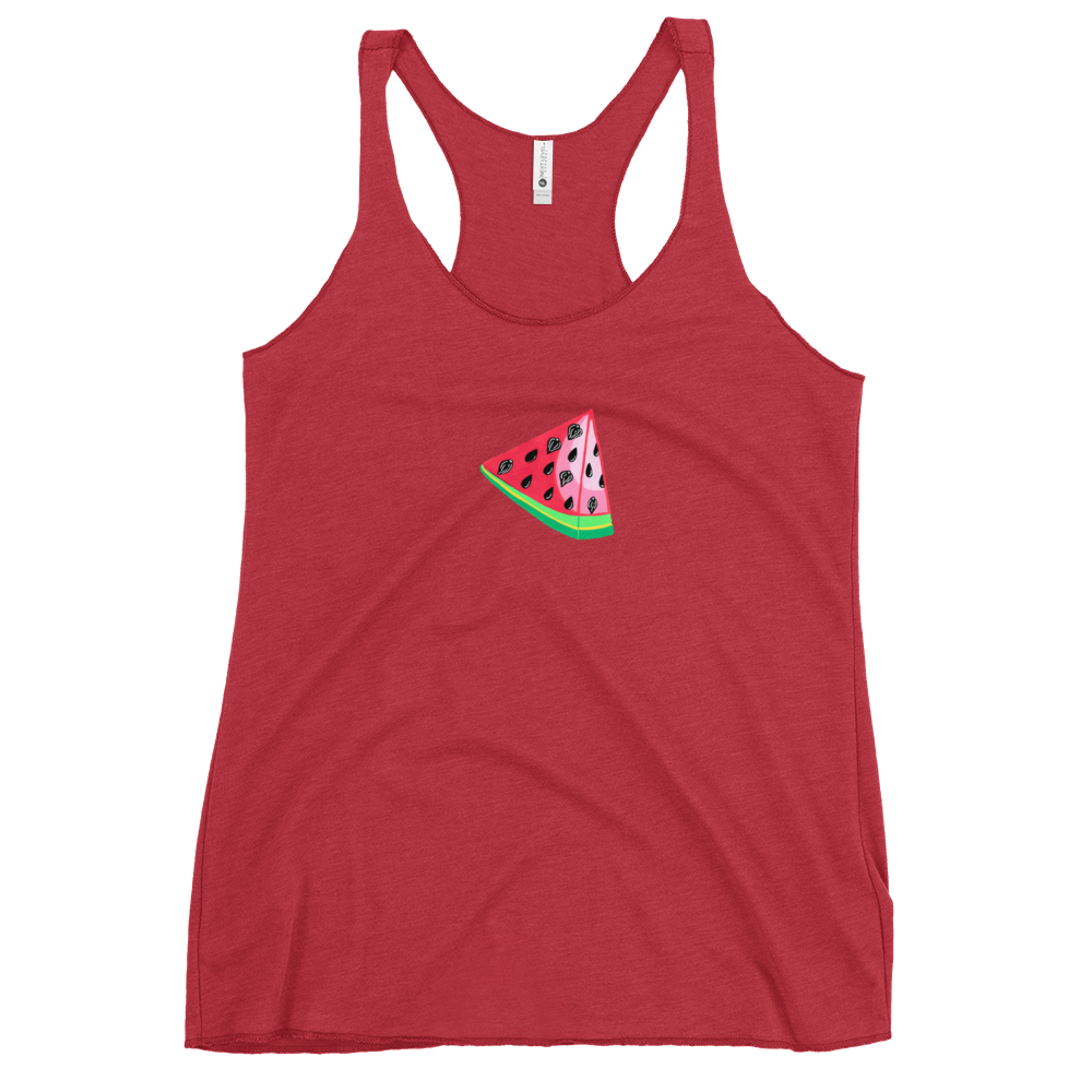 TWAT-ermelon! Watermelon Vulva- Femme Racerback Tank