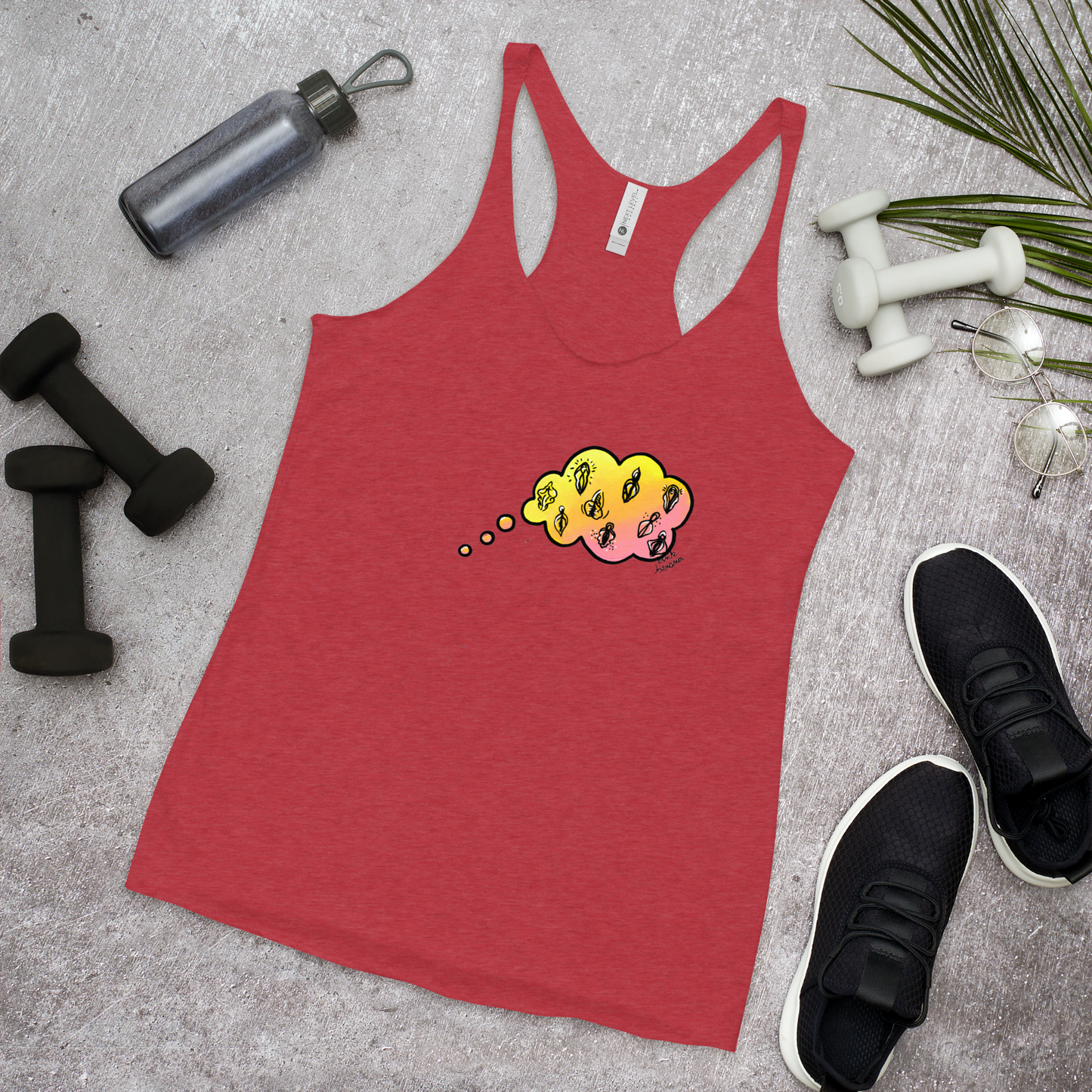 Daydreaming of Vulvas... Femme Racerback Tank