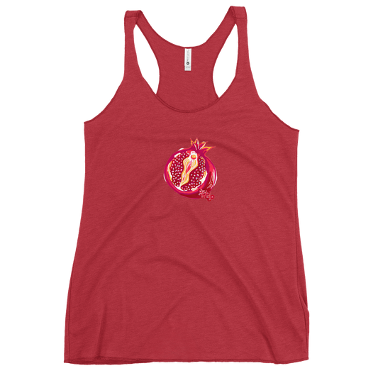 Pomegranate Vulva- Femme Racerback Tank