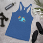 Anxious Shark Celebrates Pride (standard rainbow)- Femme Racerback Tank