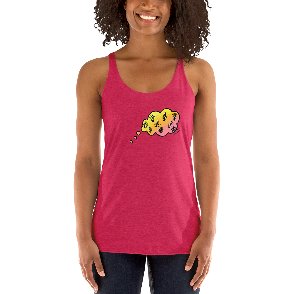 Daydreaming of Vulvas... Femme Racerback Tank
