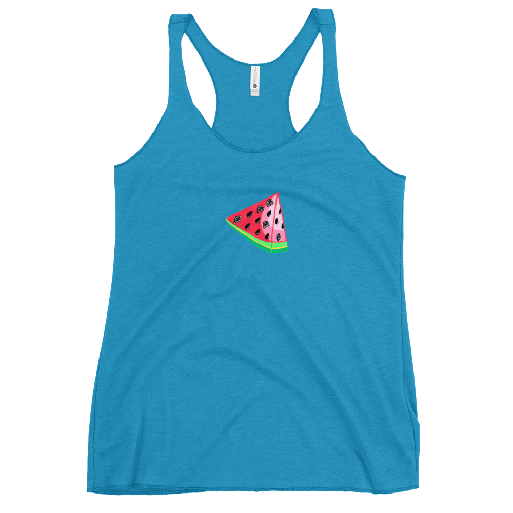 TWAT-ermelon! Watermelon Vulva- Femme Racerback Tank