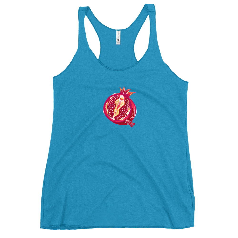 Pomegranate Vulva- Femme Racerback Tank