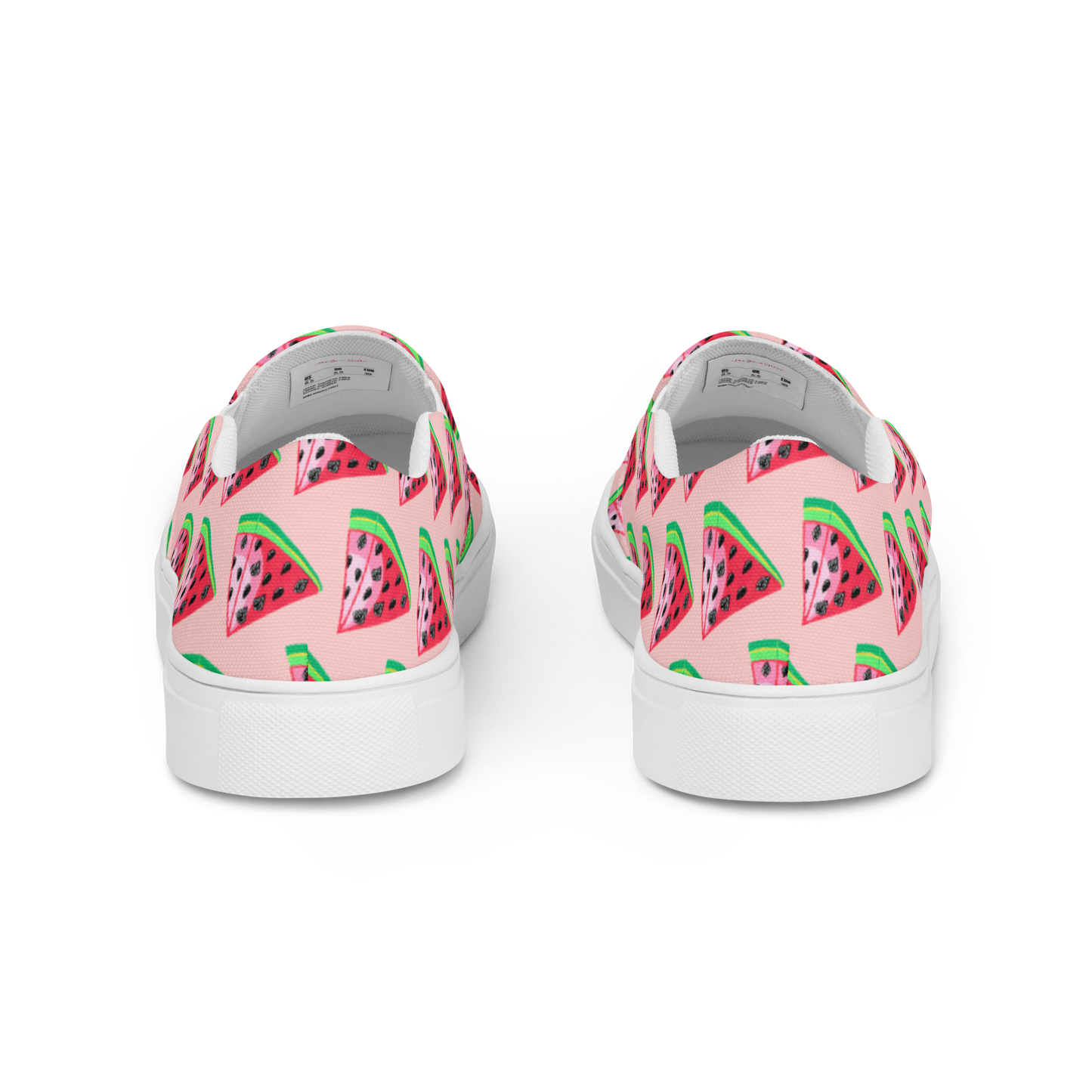 TWAT-ermelon pink Women’s slip-on canvas shoes