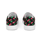 Cherry Vulvas (black) -Women’s slip-on canvas sneakers