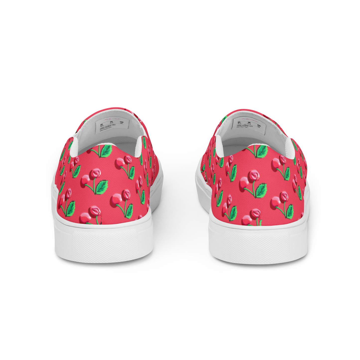 Cherry Vulvas (pink)- Women’s slip-on canvas sneaker