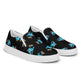 Anxious Shark Goes to Pride- Women's Slip on Sneakers