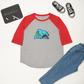 Anxious Shark Goes to School- Genderless Youth baseball shirt