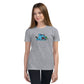 Halloween Sharks- Kitty Shark Genderless Youth Short Sleeve T-Shirt