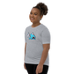 Anxious Shark Celebrates Pride! Trans Flag-Youth Short Sleeve T-Shirt