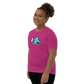Anxious Shark Celebrates Pride! Trans Flag-Youth Short Sleeve T-Shirt