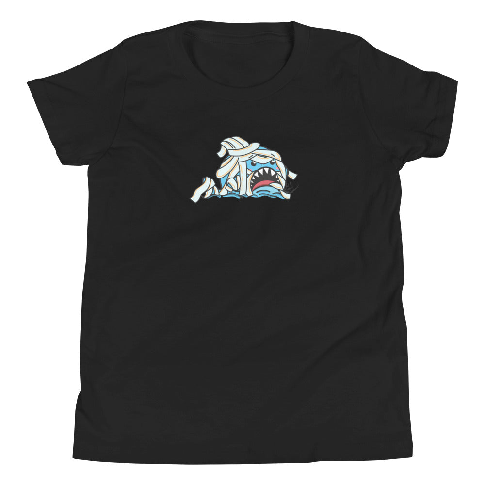 Halloween Sharks- Mummy Shark Genderless Youth Short Sleeve T-Shirt