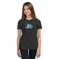 Halloween Sharks- Kitty Shark Genderless Youth Short Sleeve T-Shirt