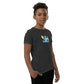 Halloween Sharks- Witch Shark Genderless Youth Short Sleeve T-Shirt