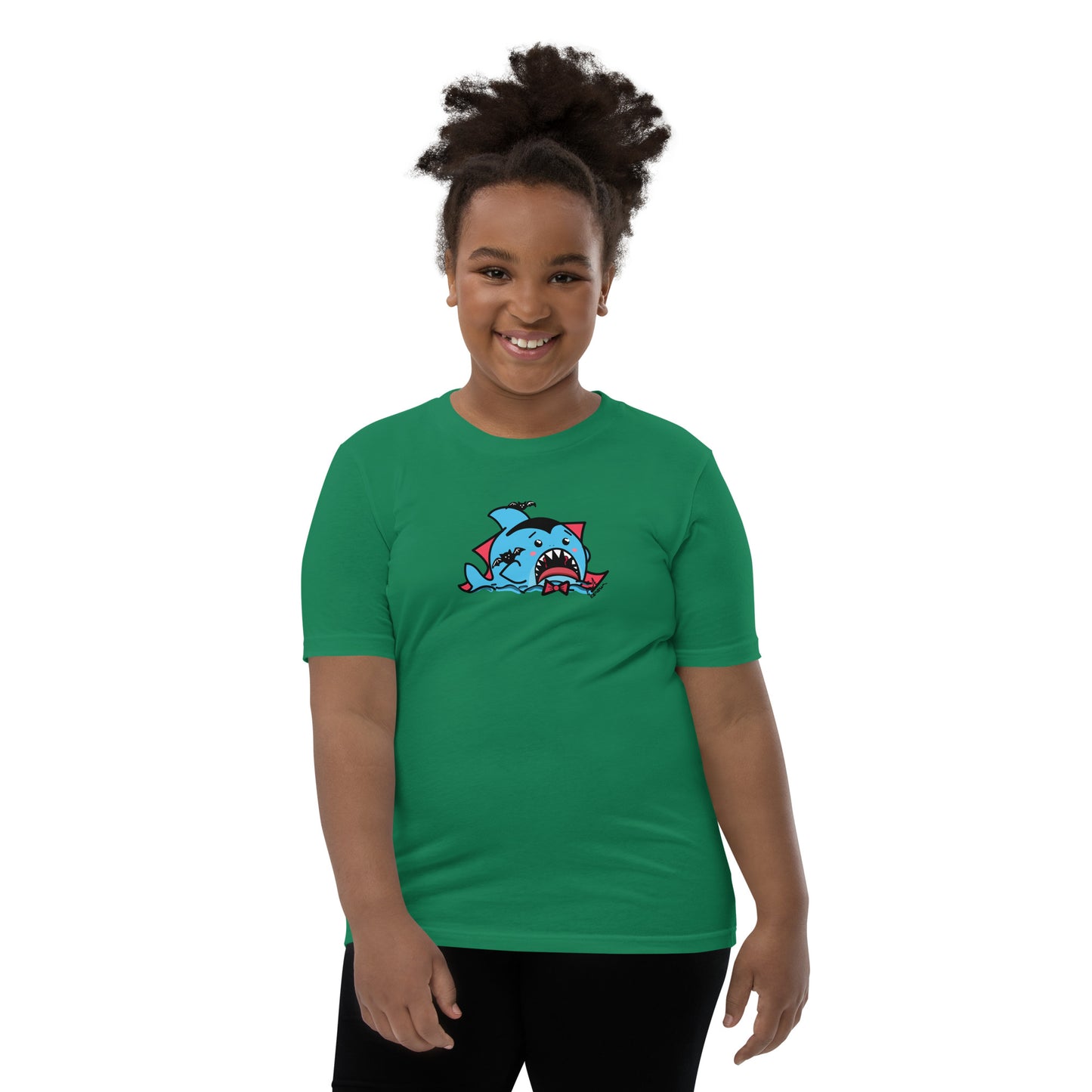 Halloween Sharks- Dracula Shark Genderless Youth Short Sleeve T-Shirt