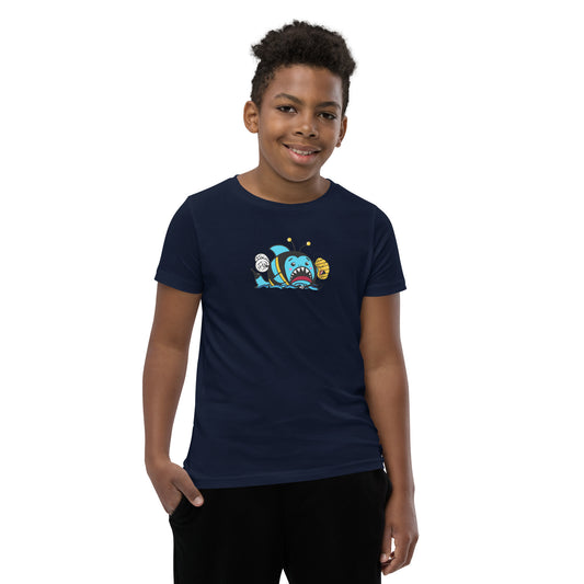 Halloween Sharks- Bee Shark Genderless Youth Short Sleeve T-Shirt