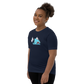 Anxious Shark Celebrates Pride! Trans Flag-Youth Short Sleeve T-Shirt