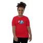 Anxious Shark Celebrates Pride! Trans Flag-Youth Short Sleeve T-Shirt