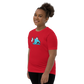 Anxious Shark Celebrates Pride! Trans Flag-Youth Short Sleeve T-Shirt