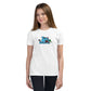 Halloween Sharks- Kitty Shark Genderless Youth Short Sleeve T-Shirt